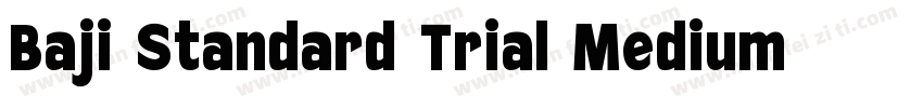 Baji Standard Trial Medium字体转换